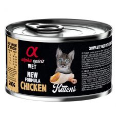 Alpha Spirit Cat Kittens Chicken 200 g