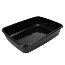 NIP 30 Stranišče za mačke brez pokrova črno 49,5 x 64,5 x 14,5 cm