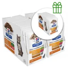 Hill's Prescription Diet Feline c/d Urinary Stress + Metabolic Chicken 12 x 85 g, 2+1 BREZPLAČNO