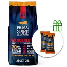 Primal Spirit Dog 70% Wanderlust pi&scaron;čanec in losos 12 kg + 2 x pribolj&scaron;ki BREZPLAČNO