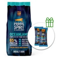 Primal Spirit Dog 65% Oceanland Dog oceanske ribe 12 kg + 2 x pribolj&scaron;ki BREZPLAČNO
