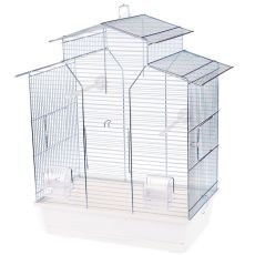 Ptičja kletka IZA II krom - 51 x 30 x 60,5 cm BELA