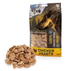Kid Dog Super Premium 100% piščančja srca sušena z zamrzovanjem 50 g