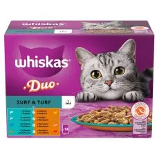 Whiskas Duo Surf & Turf v želeju 12 x 85 g