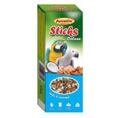 Avicentra Deluxe palčke za velike papige – orehi in kokos, 2 kos