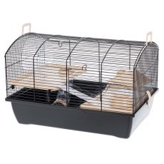 Kletka za glodavce VICTOR II PLUS - 50 x 33 x 33 cm ČRNA