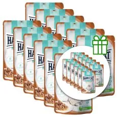 Vrečka Happy Cat Care Haut & Fell / Koža & dlaka 12 x 85 g