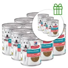 Hill's Science Plan Hypoallergenic konzerva za odrasle pse z lososom 363 g, 9+3 BREZPLAČNO