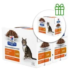 Hill's Prescription Diet s/d Nega urinarnega sistema vrečka za mačke 12 x 85 g, 2+1 BREZPLAČNO