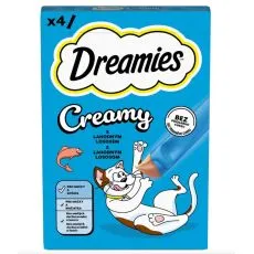 Dreamies Creamy z lososom 4 x 10 g