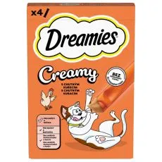 Dreamies Creamy s pi&scaron;čancem 4 x 10 g