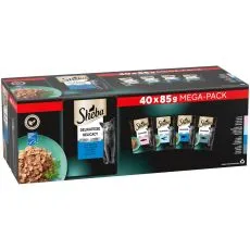 Sheba Delicacy vrečke Ribji izbor v želeju 40 x 85 g