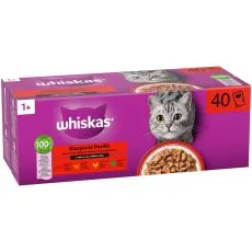 Whiskas vrečke Klasični izbor v omaki 40 x 85 g