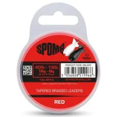 SPOMB Konični pleteni &scaron;okovni predvezi 0,18-0,35mm/3x10m RED