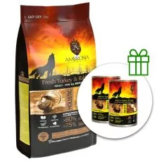 Ambrosia Adult All Breeds Fresh Turkey & Rabbit 12 kg + 2 pločevinke BREZPLAČNO
