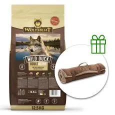WOLFSBLUT Active Wild Duck 12,5 kg + Potovalna odeja BREZPLAČNO