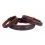 Usnjena pasja ovratnica SOFT - 38-49 cm, 25 mm, črno-rjava