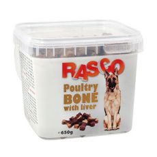 RASCO pasji priboljški – kost iz šunke in z jetrci, 650 g