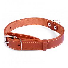 Usnjena pasja ovratnica COLLAR, rjava