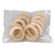 Žvečilni obroč za pse, bel, 10 cm - 10 kosov