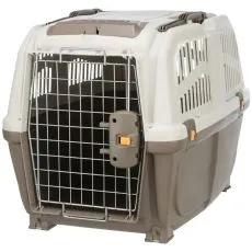 Trixie SKUDO 4 Plastični transportni boks rjavkasto siv, S-M 48 x 51 x 68 cm