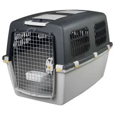 Plastični transportni boks Trixie GULLIVER 6 &ndash; temno siv, 92 x 64 x 64 cm