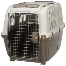 Trixie SKUDO 6 Plastični transportni boks rjavosiv, M-L 63 x 70 x 92 cm