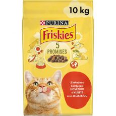 FRISKIES z govedino, piščancem in zelenjavo 10 kg