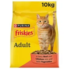 FRISKIES z govedino, pi&scaron;čancem in zelenjavo 10 kg