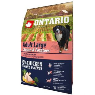 ONTARIO Adult Large - chicken & potatoes 2,25 kg