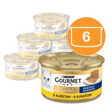 Pločevinka Gourmet GOLD - pašteta s piščancem, 6 x 85g