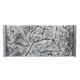 3D zadnja stena za akvarij 40 x 25 cm - tanka GREY