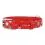 Svetleča usnjena ovratnica z zvezdicami, red 21-29 cm, 12 mm