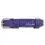 Plo&scaron;čata viola usnjena ovratnica 21-29 cm, 12 mm