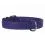 Plo&scaron;čata viola usnjena ovratnica 30-39 cm, 20 mm