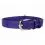 Plo&scaron;čata viola usnjena ovratnica 38-49 cm, 25 mm