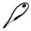 Nastavljiv okrogel povodec Soft 125-183 cm, 10 mm - črn