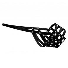 Usnjen pasji nagobčnik Collar, črn – kavkaški ovčar