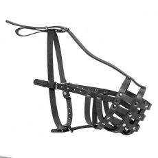 Usnjen pasji nagobčnik Collar, trden – majhen rottweiler