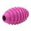 Rugby pasja žoga z zvončkom - roza, 10 cm 