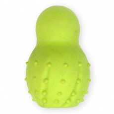 Gumijasta igrača za psa – rumen snežak, 9,5 cm
