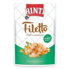 Vrečka hrane RINTI Filetto piščanec + zelenjava, 100 g