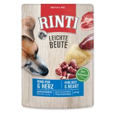 Vrečka hrane RINTI Leichte Beute govedina + piščančja srca, 400 g