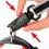 Pasji povodec iz najlona Sport Reflex, črn - 60 cm