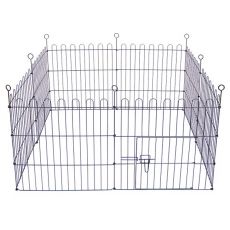 Ograda Dog Park Black Lux 8 delov, L - 61 x 91 cm
