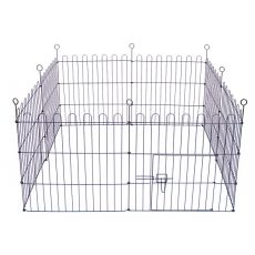 Ograda Dog Park Black Lux 8 delov, XL - 61 x 106 cm