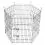 Ograda Dog Park Black Lux 6 delov, XL - 61 x 106 cm