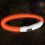 LED svetlobna ovratnica XS-S, oranžna, 35 cm