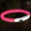 LED svetlobna ovratnica XS-S, roza, 35 cm