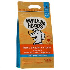 BARKING HEADS Bowl Lickin’ Chicken ADULT SMALL BREED 1,5 kg